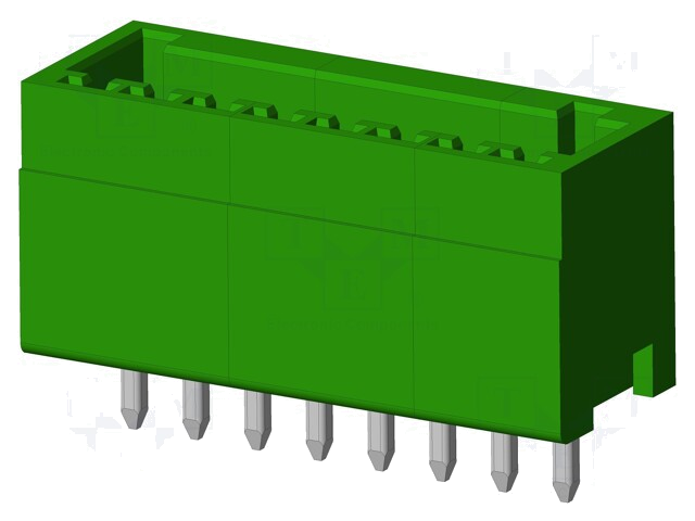 Connector: ontkoppelbare terminal strip; contact; mannelijk Connector: ontkoppelbare terminal strip; contact; mannelijk